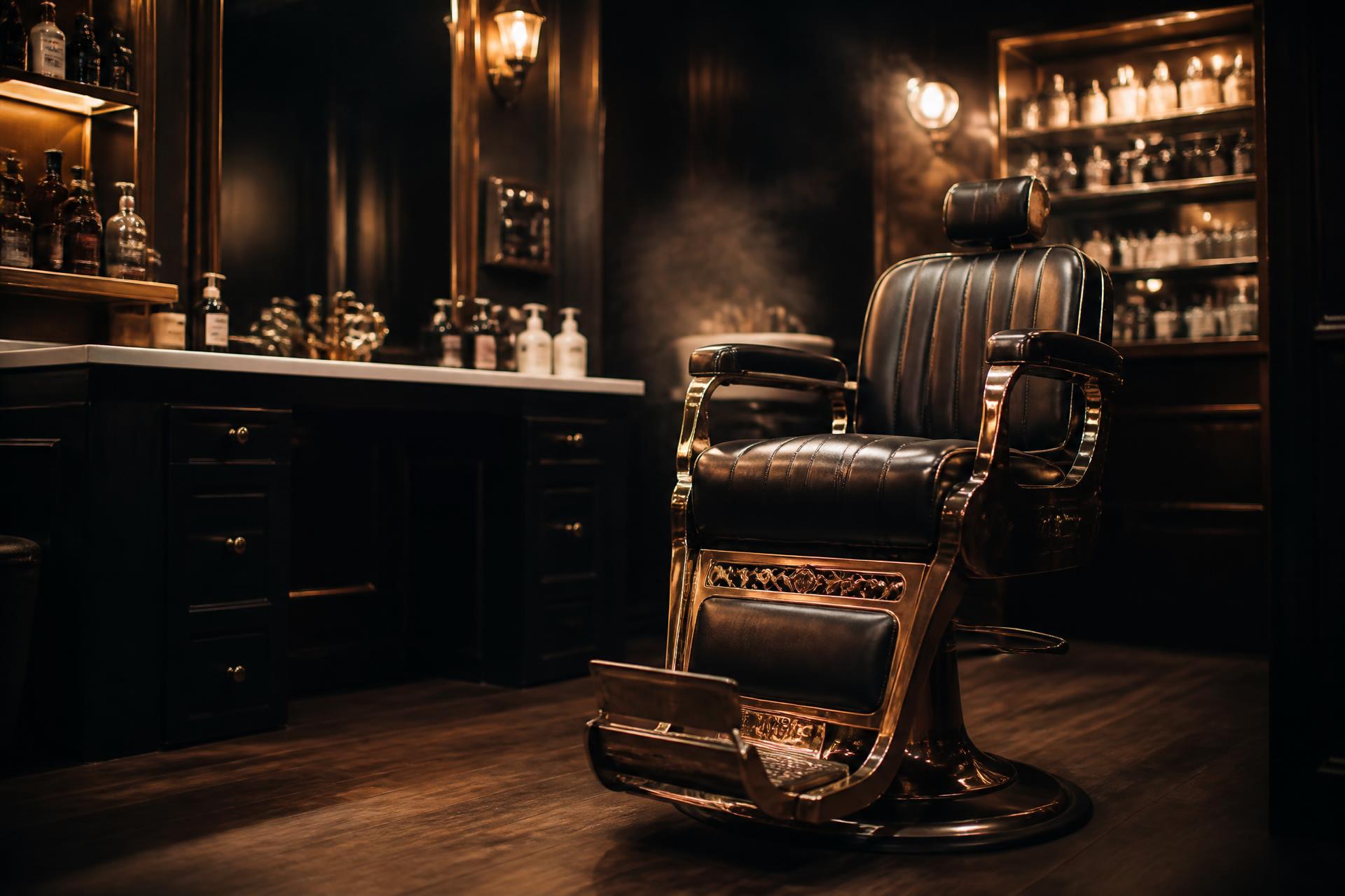 Interior de la barbería Mr. Barber